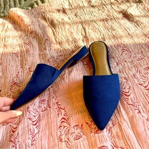 Navy blue flats